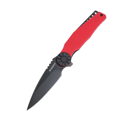 SHOOZIZ KILA Folding Knives - EDC Pocket Knife For Man, Aluminum Bolster, G10 with Clip for Camping, 3.15" DC53 Steel, PVD/Satin