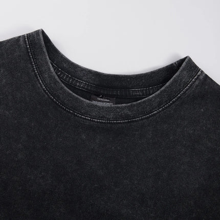 Summer Custom Washed T-Shirt Mens Cotton Oversized Tops DIY Logo/Graphic Tees Casual Comfortable T Shirts O-Neck Men's Clothes