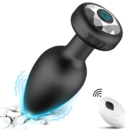 Soft Silicone Anal Plug Mini Erotic Bullet Vibrator Butt Plug Sex Toy for Men Women Gay Couples Anal Prostate Stimulator