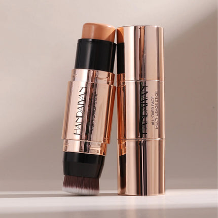 Double-head Face Bronzer Contour Stick Cream Makeup Light Dark Shadow Lasting Concealer Facial Brighten Contouring With Brush