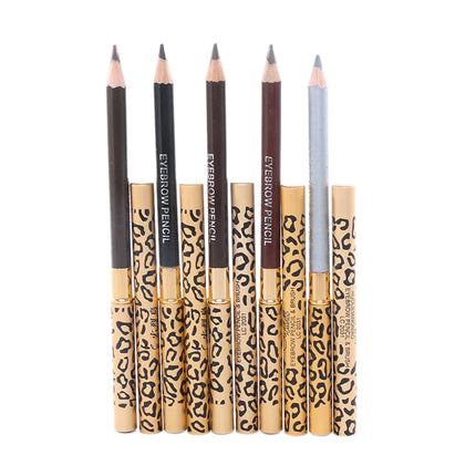 1PC Eyebrow Pencil Waterproof Longlasting Leopard Eyeliner Make Up Tool Maquiagem Eye Brow Shadows Pencil+Brush Cosmetic Pen