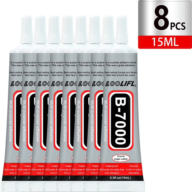 1-10Pcs Loolifl B-7000 Super Glue Safety Materials Epoxy Resin Repair Cell Phone Touch Screen Jewelry Craft Liquid Adhesive 15ml