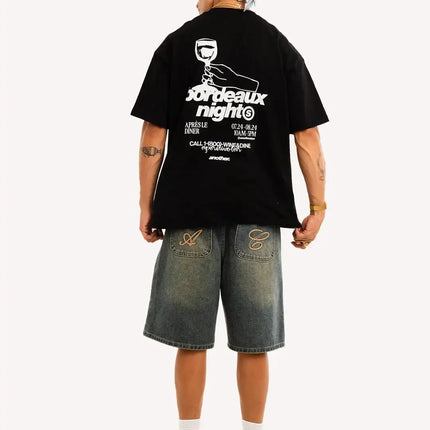 Streetwear Oversized Y2K Unisex New Trend Print Cotton Round Neck Short Sleeve Fashion Casual Loose T-Shirts Fashion Tops