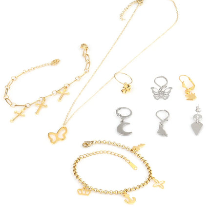 20pcs Stainless Steel Bulk Charms For Jewelry Making Us Dollar Sign Pendant Bracelet Necklace Diy Handmade Accessories Wholesale