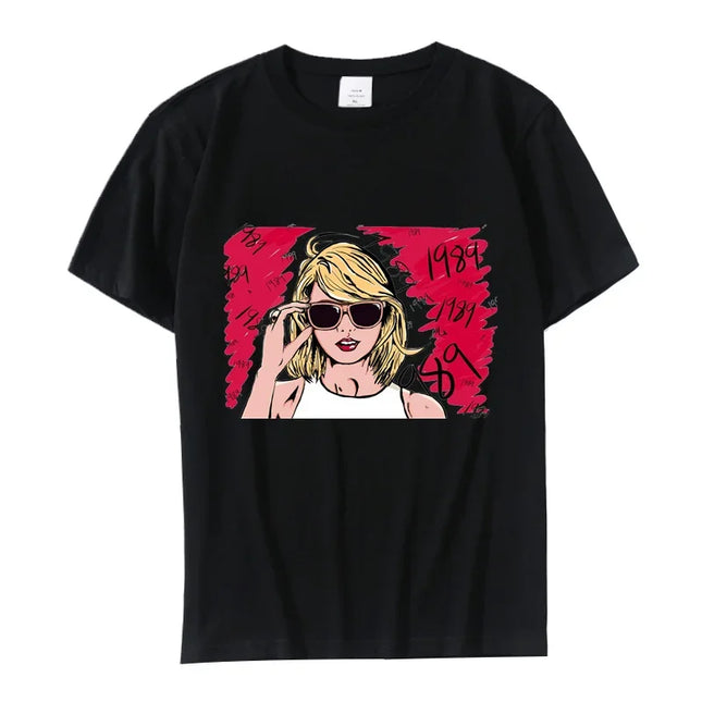 Women's T-Shirt 1989 Women Clothing Cotton Summer Fashion Letter Print Tops Tees Swift Fans Peripheral Female Y2K Streetwear Men
