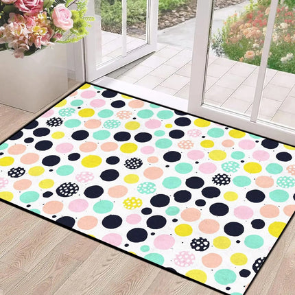 Black Red 3D Cube Print Rug, Glowing Square Block Geometric Pattern, Non-Slip Washable Mat for Living Room Sofa Dining Room Indoor