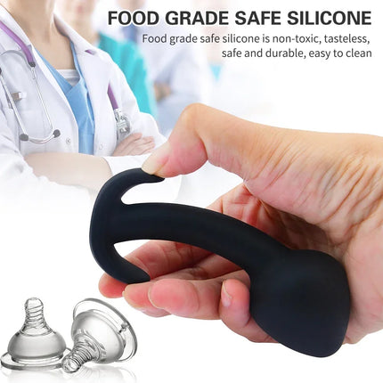 Prostate Massage Penis Fake Insert G Spot Unisex Toy for Man Women Silicone Anal Butt Plug Wearable Stimulation Ball Dildo 18+