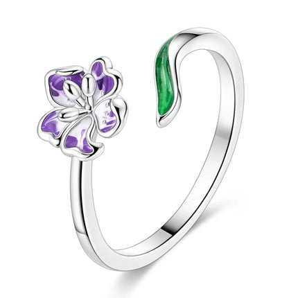 Adjustable Rings 925 Sterling Silver Mermaid Wing Dragon Sunflower Tulip Open Rings For Women Female Original Engagement Jewelry