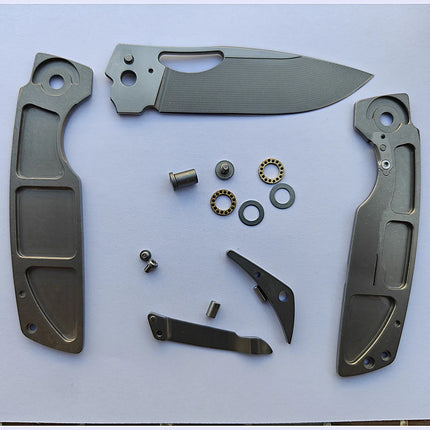 JUFULE New Cedar Step Milled Blade Utility Folding Knife Titanium Handle Ceramic Bearings 154CM Kitchen Outdoor EDC Camping Tool