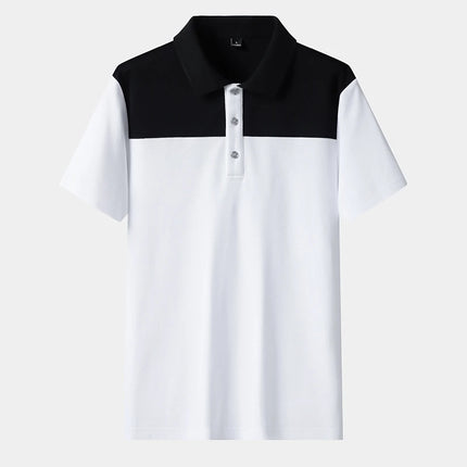 New High-quality Big Kids Outdoor Sports Neutral Ice Silk Short Sleeved Polo Shirt For Men Fashionable and Trendy Casual T-shirt
