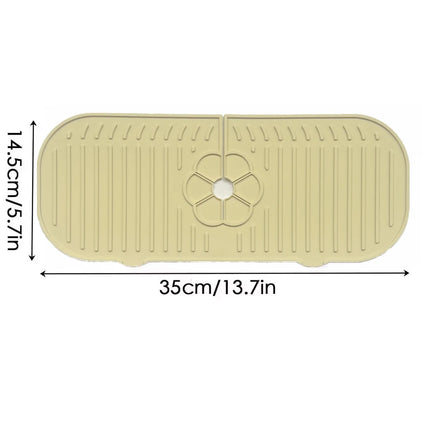 Kitchen Faucet Splash Pad Silicone Sink Faucet Splash Guard Mat Sponge Drain Pad Countertop Protector for Kitchen Bath Gadgets
