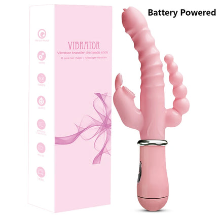 12 Speeds G Spot Clit Vibrator Rabbit Vibrator Powerful Cunnilingus Orgasm Sex Toys for Women Lesbian Erotic Adult Toys Products