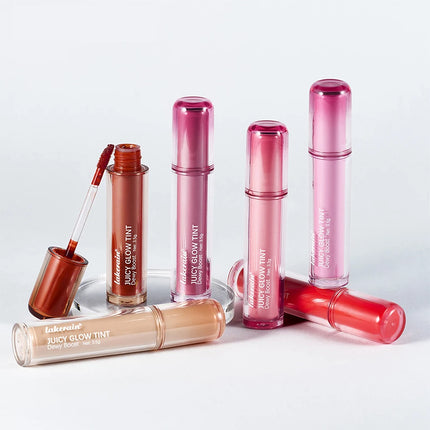 Lakerain Juicy Glow Tint Long-Lasting Mirror Shine Smooth Radiant Lip Tint Deep Moisturizing  Brightening Juicy Glow Lipstick