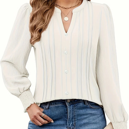 White Women's plus size shirt summer chic elegant shirt casual women's fashionable shirt White