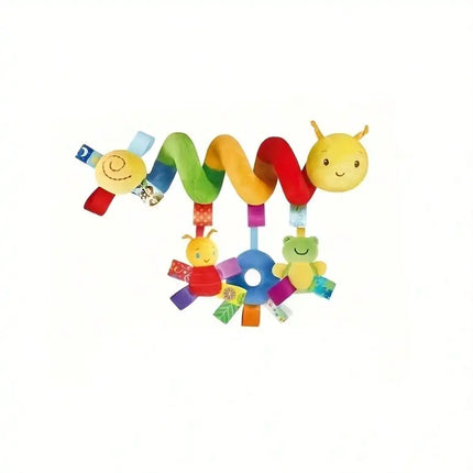 Newborn baby caterpillar colorful plush toy, baby early education soothing toy, baby rattle toy,