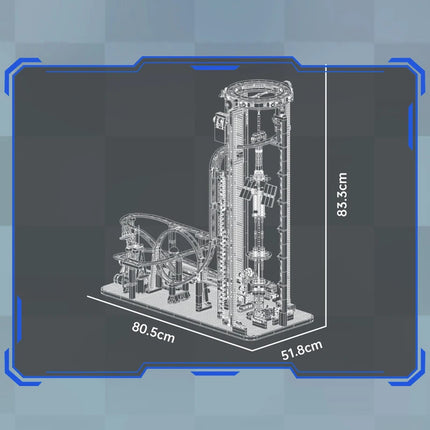 Mould King 11031 Technical Roller Coaster Toys The Motorized Space Elevator Building Block Assembly Brick Kids Christmas Gift