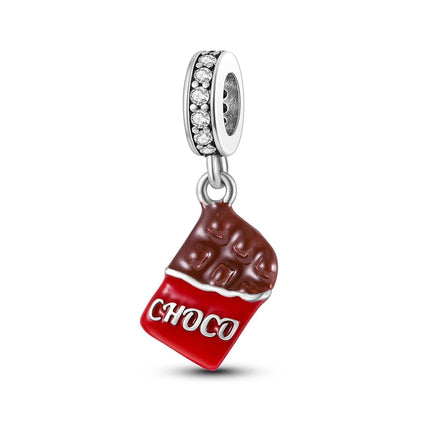 New 925 Sterling Silver Charms Bead Red Cherry Strawberry Love Heart Charm Fit Original Bracelet Pendant DIY Jewelry For Women