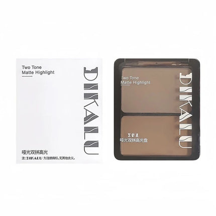 1Pc DIKALU Contour Palette 3D Facial Bronzer Cosmetic Face Shading Powder Two-toned Lasting Matte Nose Shadow Makeup Cosmetics