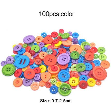 Colorful Craft Kit for Kids DIY Toys Puzzle Handicraft Toys Variety Craft Supplies Set Twisting Rod Plush Ball Button TMZ