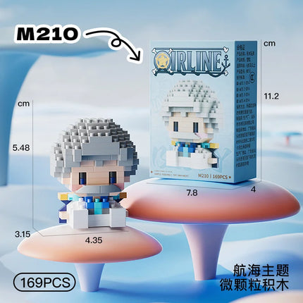 Anime Building Block One Luffy Nami Usopp Assembly Piece 3D Model Robin Franky Jinbe Sanji Mini Bricks Figure Toys For Gift