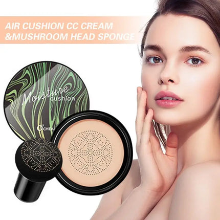 BB Air Cushion Foundation Mushroom Head C C Cream Concealer Whitening Makeup Waterproof Cosmetics Brighten Face Base Tone