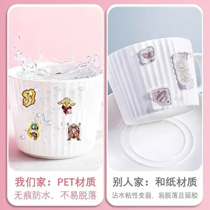 104pcs Dragon Ball transparent stickers hot blooded cartoon anime waterproof graffiti for cups suitcases decorative toy gift