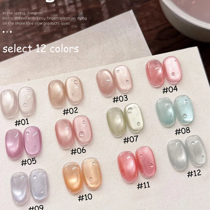 WS 10ML Pink Cat Eye Gel Nail Polish Ceramic Magnetic Gel UV Semi-permanent Enamels Varnish Nail Supplies For Professionals Gel