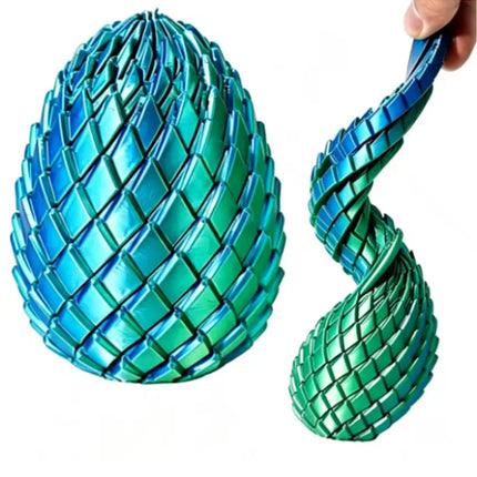 /2026new product 3D Printing Dragon Egg Stress Relief Model, Deformable Twist Egg, Creative Stress-Relief Gadget Desk Ornament