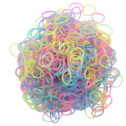 600pcs Glow in the Dark Loom Band Kit Colorful DIY Bracelet Making Set with Beads & Accessories - Perfect for Friendship Crafts