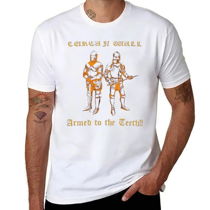 Curta′n Wall Armed to The Teeth! No Background T-Shirt boys animal print mens plain t shirts