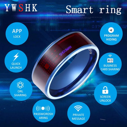 New fashion Magic Wear NFC smart Ring Finger Digital Ring, Suitable For Android Phones, With Functional Couple Jewelry