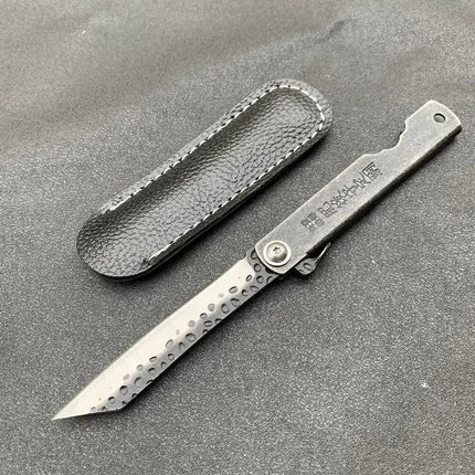 Higonokami Japanese Mini Pocket Folding Knife VG10 Damascus Steel Family Standing Durable Sashimi High Hardness Barbecue Tools