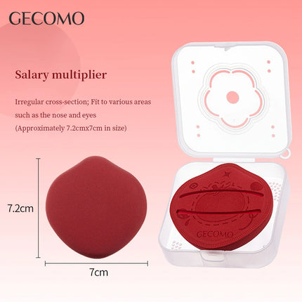 GECOMO Ceative Makeup Powder Puff Wet And Dry Dual-use Sponge Thick Soft & Skin-friendly Beauty Puff Cute