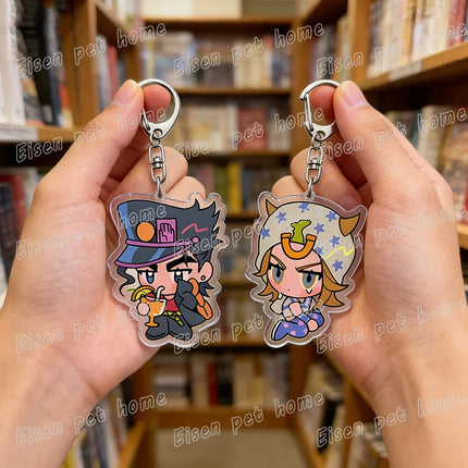 Cartoon Anime Chibi Keychain Accessories Bag Charms Keyrings Jewelry Fans Freinds Game Lovers Gifts