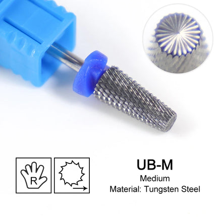 Tapered Barrel Nail Drill Bits Carbide Nails Grinding Head Milling Cutter 4XC Hard Soft Gel Removal Polishing DIY Tools