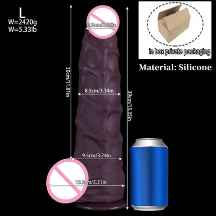New Oversized Sex Shop for Men and Women Sex Product Liquid Silicone G Point Masturbation Butt Plug Adult Sex Toy Anal Plug Auns