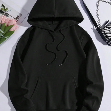 Beautiful Purple Butterfly Printing Hoodies Women Fleece Pocket Hoody Simple Casual Hoodie Autumn Loose Female Streetwear