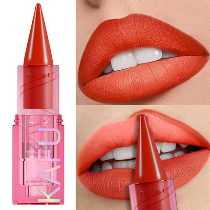 15-Colors Sexy Red Pink  Lipstick Pen Matte Contour Tint Lip Stick Long Lasting Lip Liner Pen Korean Makeup Gifts Lip Glaze