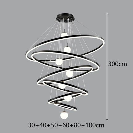 Modern home decor led lights pendant light lamps forstaircase Chandeliers for living room hanging light indoor lighting