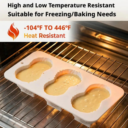 Premium Heat Resistant Peanut Shaped Silicone Mold, Reusable Non-Stick Tray for Home Kitchen Baking & Crafting Kitchen Gadgets