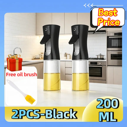 Oil Spray for Cooking Olive Oil Dispenser Plastic Bottle Sprayer Mist-Reusable Food Grade Oil Vinegar Spray Kitchen Accessories
