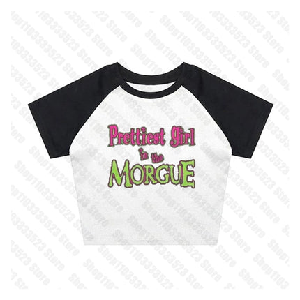 Punk Emo girls Y2K women's clothing Crop Tops Summer 2000s Harajuku Fairy grunge Vest fashion Gothic Letter print Tank tops