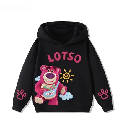 Boys and girls fashionable and cute Lotso print autumn and winter comfortable and warm children's sports pullover