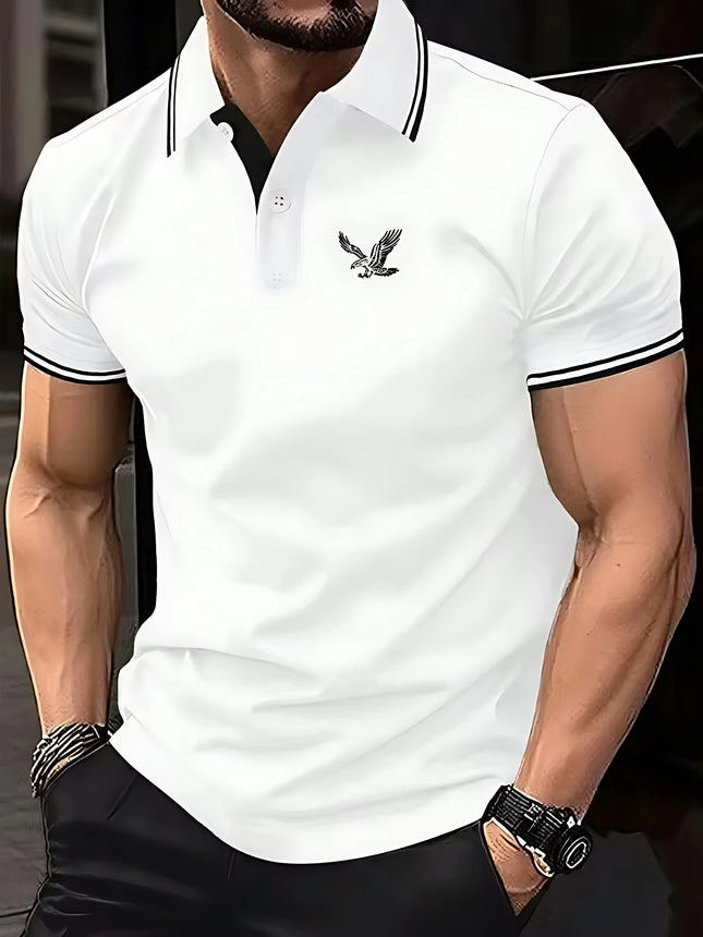 2026 Summer Men's Polo Shirt - 3D Printed Design Breathable Lightweight Stylish and Fashionable Outdoor Men's Clothing