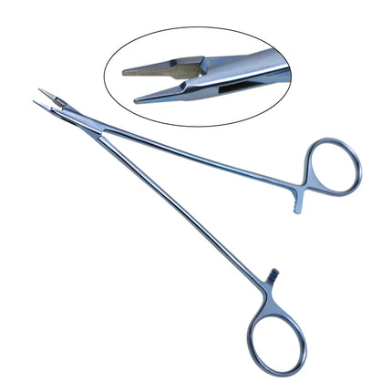 GREATLH Micro Needle Holder Forceps Titanium Alloy Needle Holder Forceps Ophthalmic Micro Surgical Instrument Autoclavable
