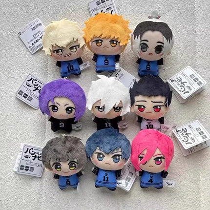 10cm Blue Lock Anime Game Plush Toy KeyChain Pendant Backpack Charm  Creative Birthday Gift Figure Doll