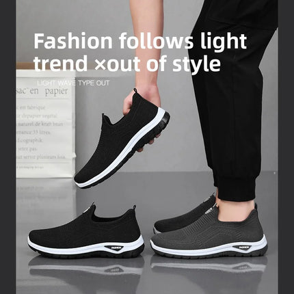 Men Casual Shoes Breathable Sneakers Mens Lightweight Walking Running Shoes Slip on Loafers for Couple Zapatillas Hombre Size 44