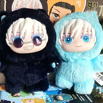 In Stock Bandai Eaki Jujutsu Kaisen Season 2 Cat Park Party Gojo Satoru Blind Box Plush Doll Bag Pendant Model Collection#2026