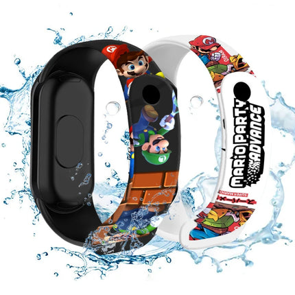 Mario Kids LED Watch Waterproof Touch Digital Bracelet Sports Wristwatch Anime Cartoon Children's Watch For Birthday Gift