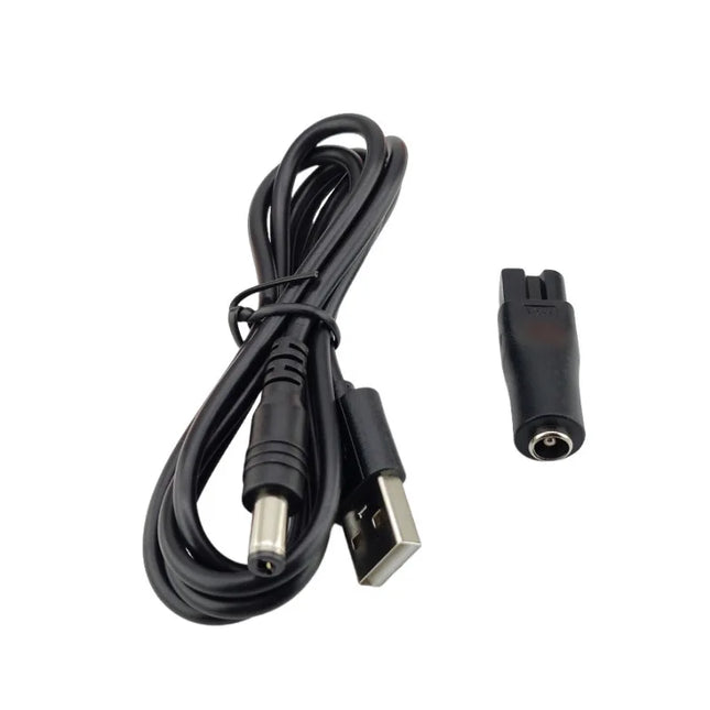 HOMEFISH USB5521 female socket to dual port adapter, hair clipper, shaver with six types of interfaces, charging converter set